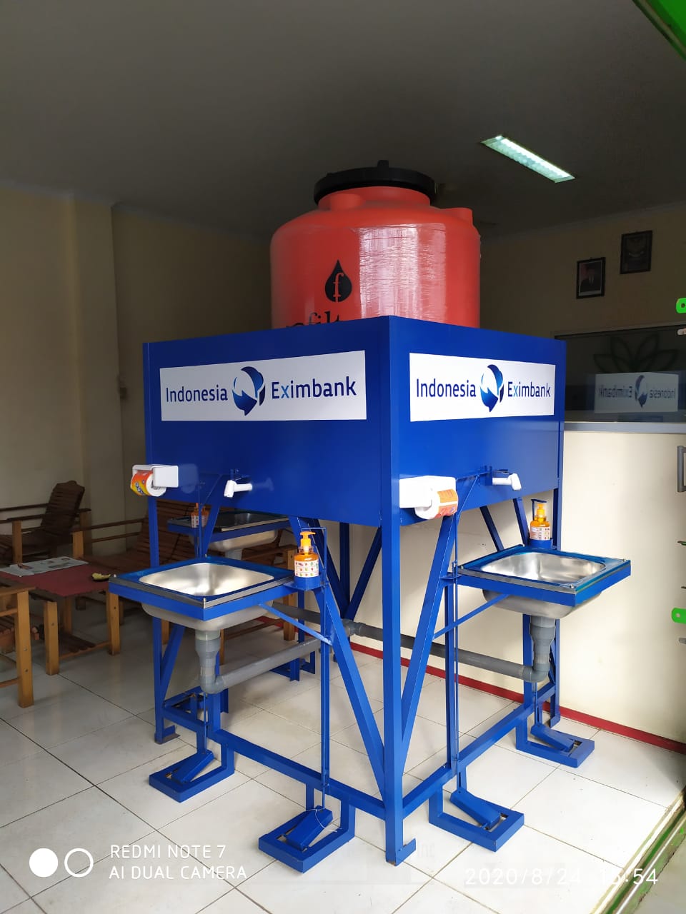 Tempat Cuci Tangan Exim Bank - Dokumentasi Proyek